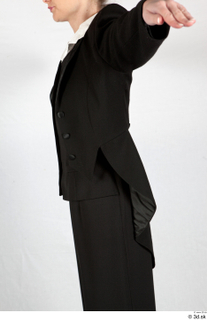  Photos Woman in Historical Dress 39 20th century Historical clothing black historical suit black suit upper body 0003.jpg